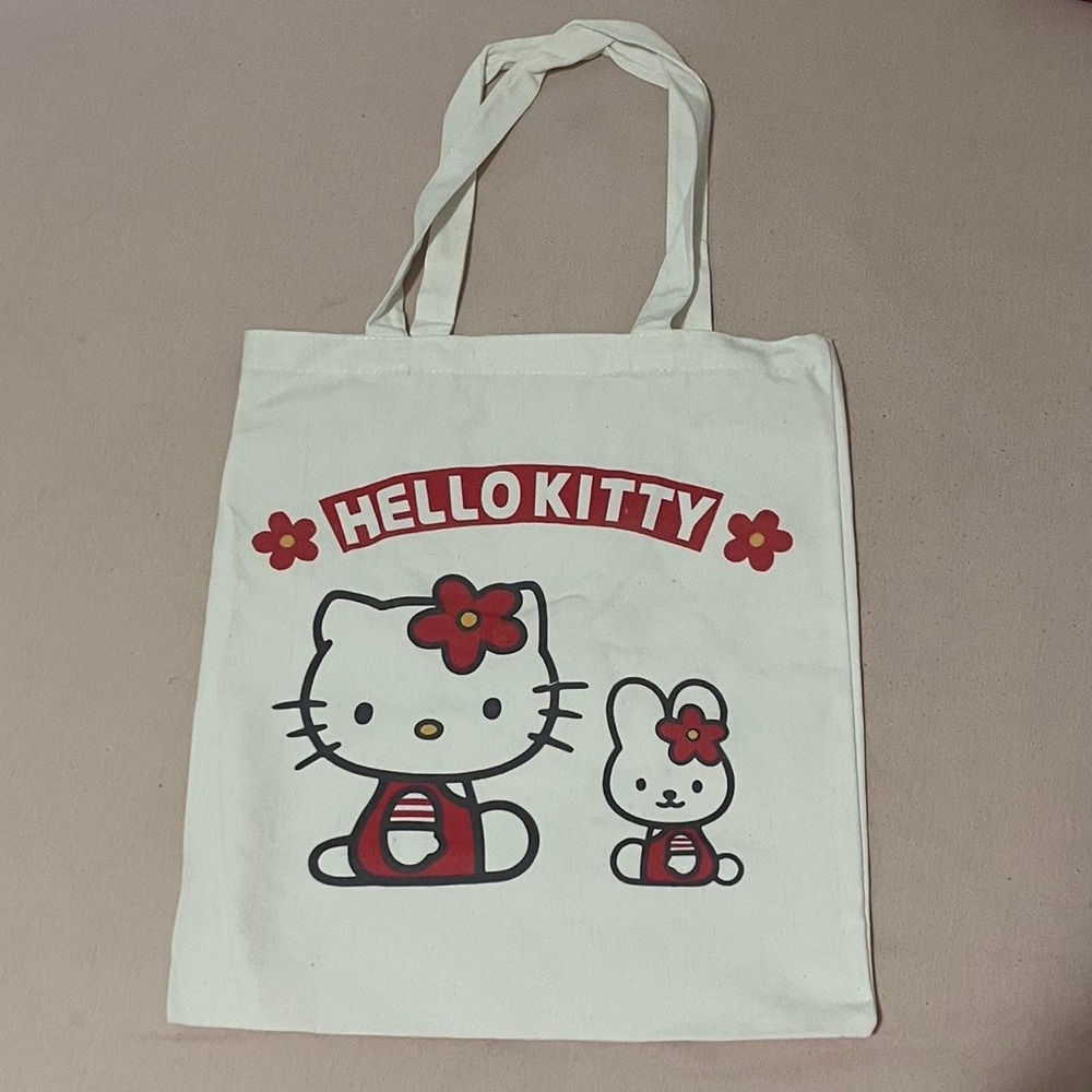 Hello Kitty Canvas Tote Bag NIB